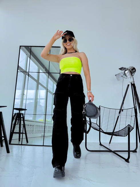 NEON SALADGREEN crop top "BETTY 004"
